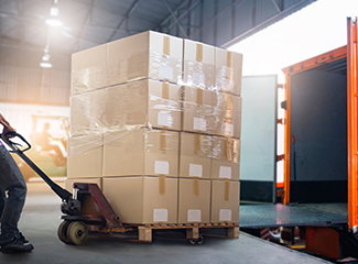 common carrier dock sorting load at dock